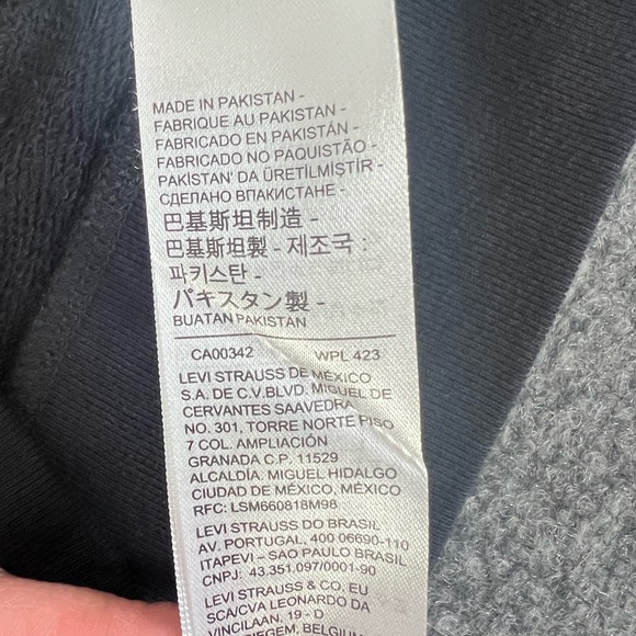 Levis Hoodie Silvertab Black Hoodie Mens Retro Levis Small - Picture 13 of 14